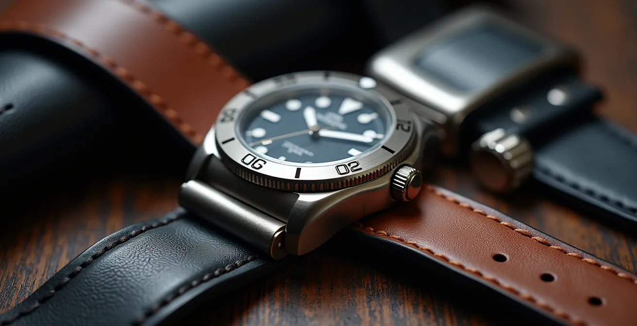 Détails d'accessoires masculins coordonnés avec baskets