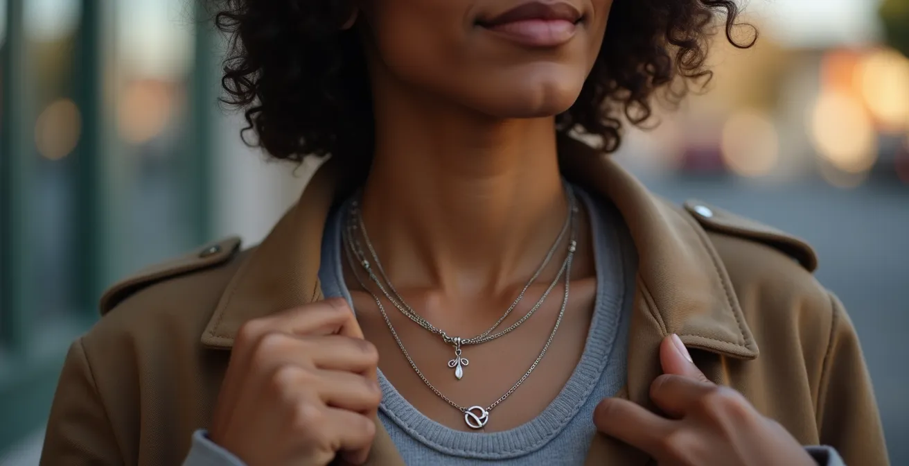 Composition minimaliste d'accessoires streetwear disposés sur surface neutre, vue de dessus